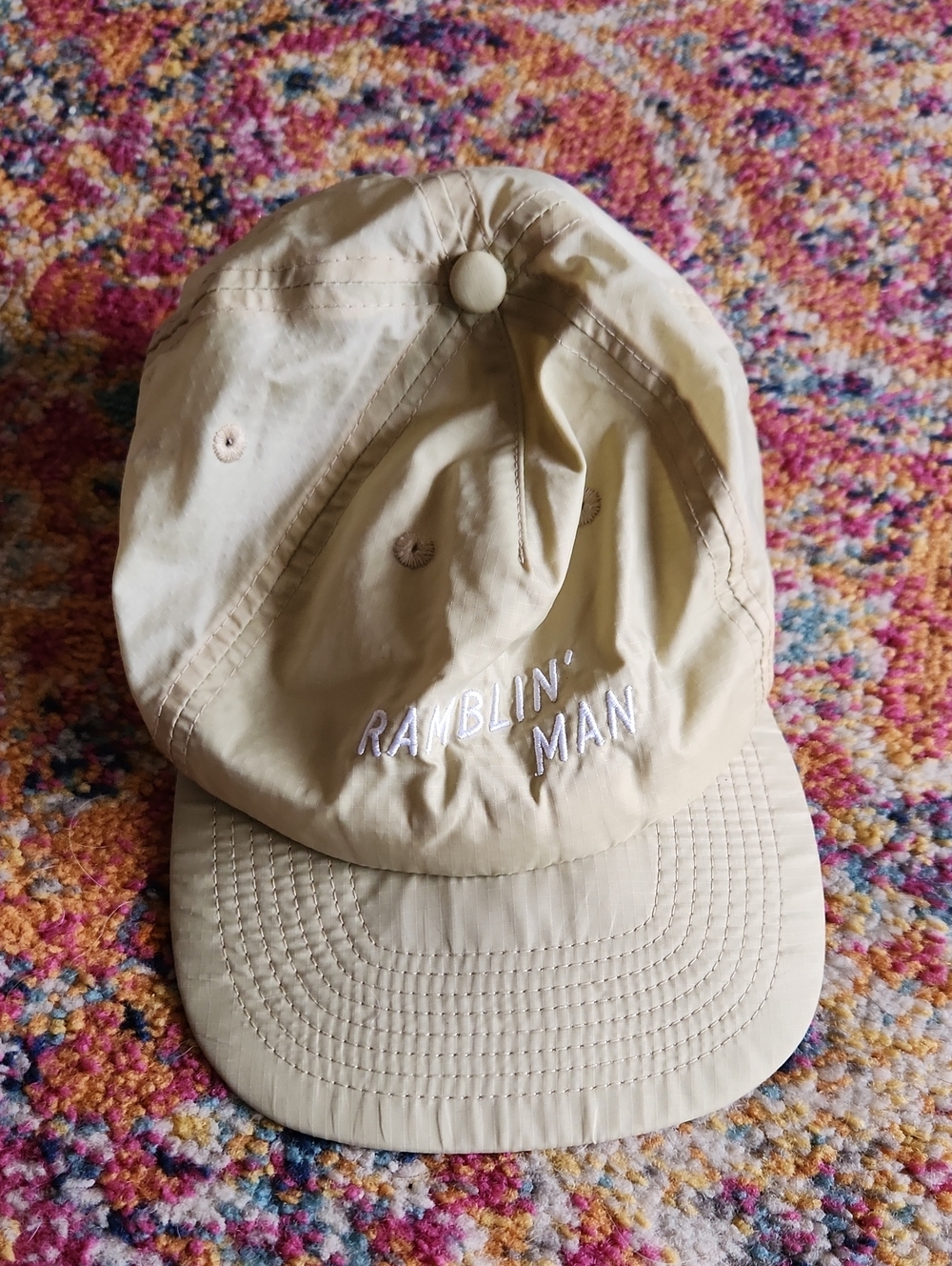 Seager Beige "Ramblin' Man" Embroidered Cap